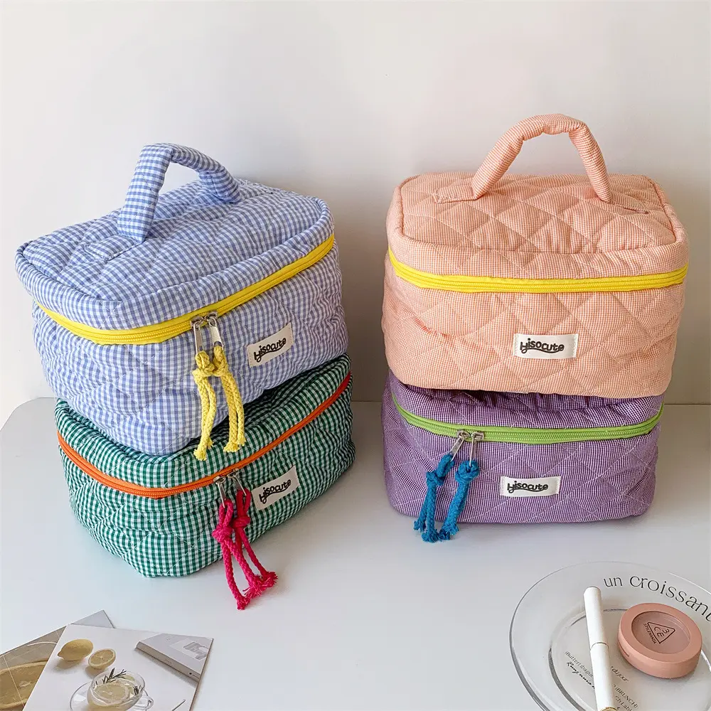 Large Capacity Makeup Bag, Portable Cosmetic Storage Bag, Zipper Makeup Organizer Pouch, Versatile Storage Bag for Travel & Daily Used