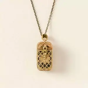 Handcrafted Miniature Tarot Necklace| Detailed Celestial Book of Fate| Journey of the Soul
