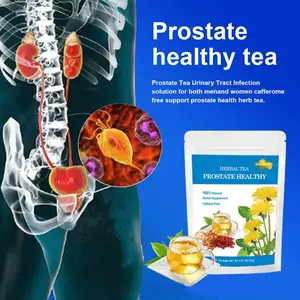 Prostate Health Tea for Men - strong Organic Herbal Blend with Saw Palmetto, Nettle & Pumpkin Seed - Mothers day and teachers day gifts Natural Urinary Support, Benign Prostate Relief - 20 Tea Bags - Beverage
