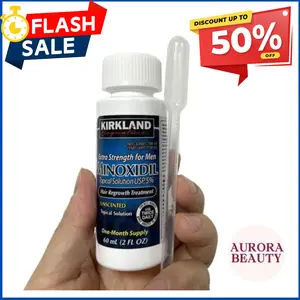 Kirkland Minoxidil 5% Extra Strength for Men Hair Regrowth Solution Hair Care - 1 up to 3 Months Supply, for gift Holiday Season Daily