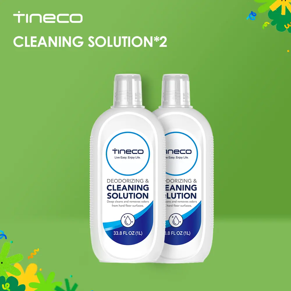 Tineco Floor Cleaning Solution 2L for iFLOOR Series (EXCEPT iFLOOR 5 Steam), FLOOR ONE S3 / S5 / S6 / S7 / S9 Artist Series (EXCEPT S5 Steam / S7 Steam/ S9 Artist Steam) Wet Dry Vacuum (33.8 OZ*2), Household, Deep Stain Remover, Cleaner, Floor Cleaner
