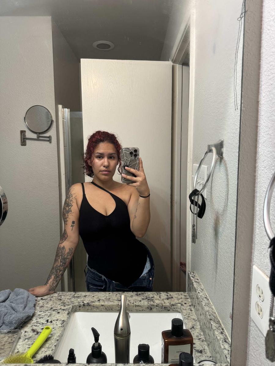 Cliente mostrando resultados Chaleco Faja Moldeador