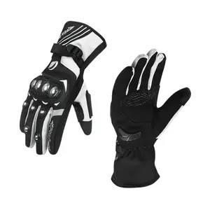 Fleece-lined Motorcycle Gloves for Winter, Warm, Windproof, Waterproof, Wear-resistant & Touchscreen Compatible, Universal for Men and Women