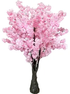 Artificial Cherry Blossom Tree 6.5FT, Silk Flowers Cherry Blossom Tree, Fake Blossom Plants Indoor Outdoor for Wedding Office Living Room Home Decor.