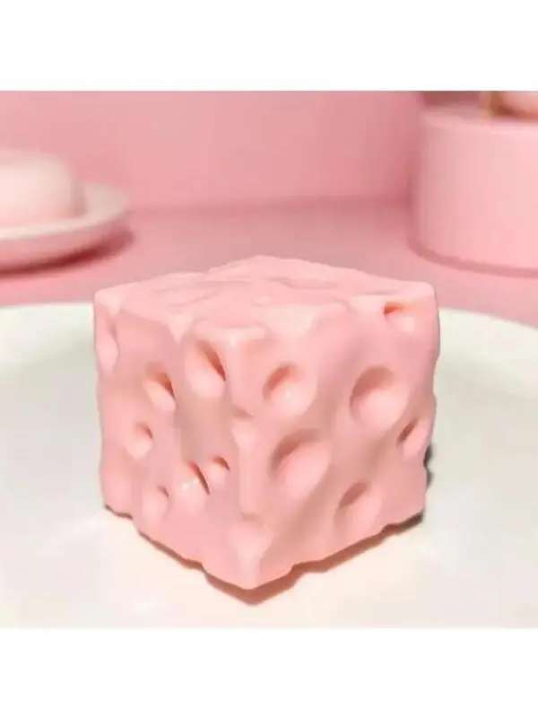Cheese Squishy Toy - Soft Slow Rebound Stress Relief Fidget Toy with Holes, Fluffy, Tear-Resistant, Boredom Relief, Fun to Play With, No Weird Smell