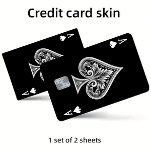 Credit Card Skin, Ultra-thin Waterproof Scratch Resistant Credit Card Skin, Durable Personalized Bank Card Skin Protector, Art Stickers, Customizable Stickers, Office Supplies, Funny Gift, Decoration Accessories