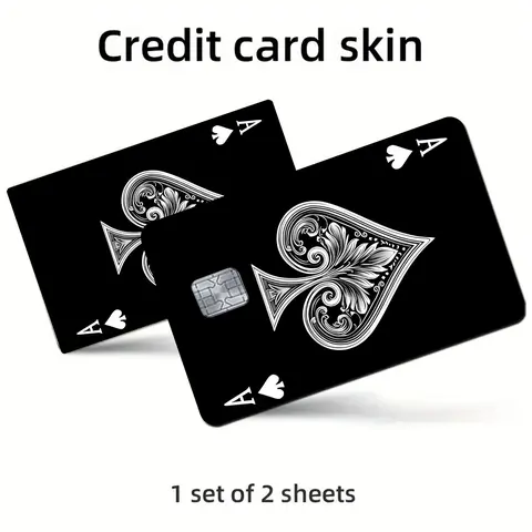 Credit Card Skin, Ultra-thin Waterproof Scratch Resistant Credit Card Skin, Durable Personalized Bank Card Skin Protector, Art Stickers, Customizable Stickers, Office Supplies, Funny Gift, Decoration Accessories, Sticker Decal, Includes Sticker