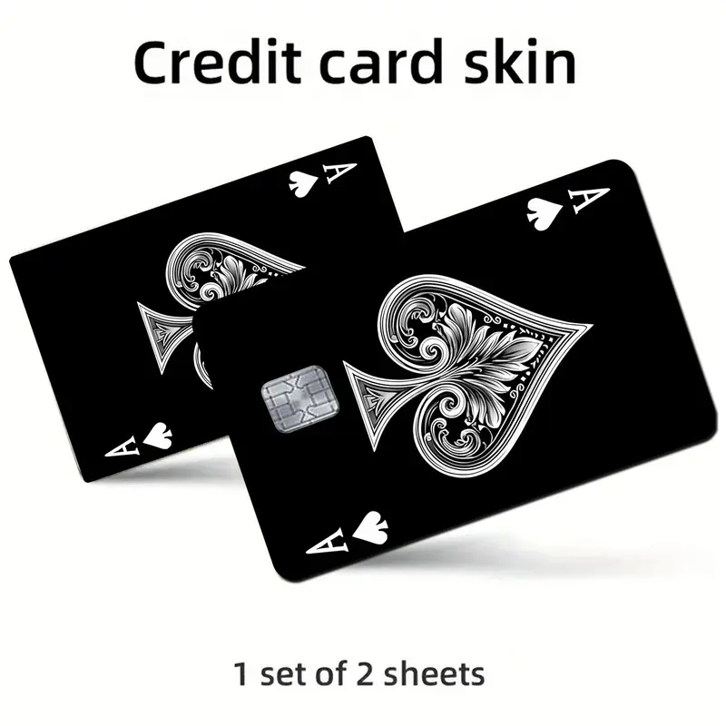 Credit Card Skin, Ultra-thin Waterproof Scratch Resistant Credit Card Skin, Durable Personalized Bank Card Skin Protector, Art Stickers, Customizable Stickers, Office Supplies, Funny Gift, Decoration Accessories, Sticker Decal, Includes Sticker