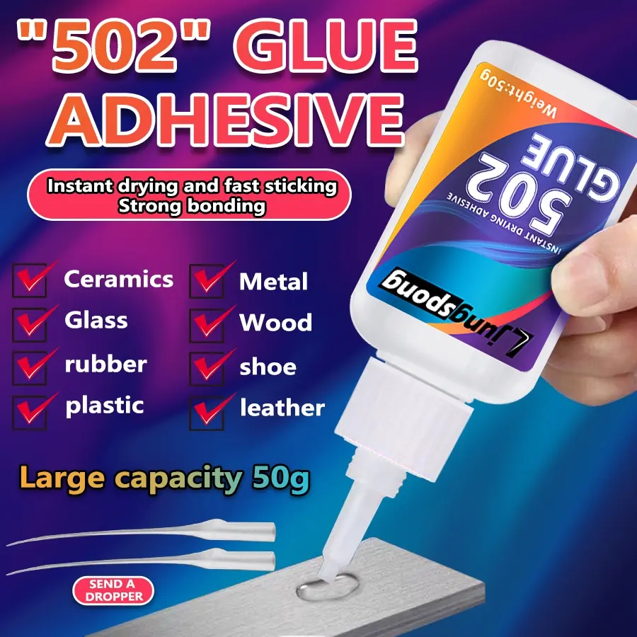 Fast-Drying Adhesive Glue Stick, Multi-Purpose Home & Office Use, Quick-Cure Gel for Crafts & Repairs, Ideal for DIY Projects