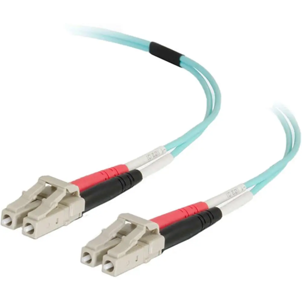 C2G 32.8' LC-LC 50/125 Multimode Fiber Optic Cable (Aqua)