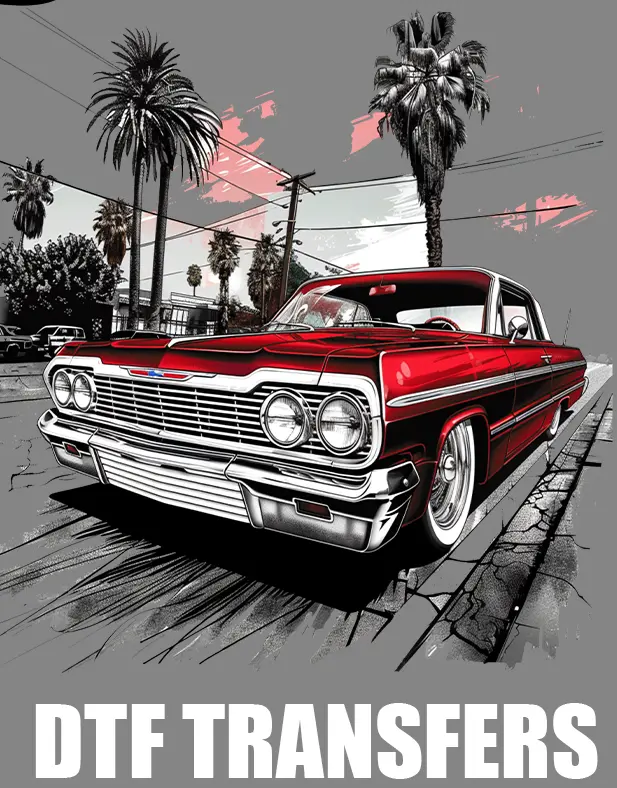 Premade Lowrider 1 some Halftone DTF transfers | Ready to press | Direct to film Transfer | Quick shipping| Premade gang sheet