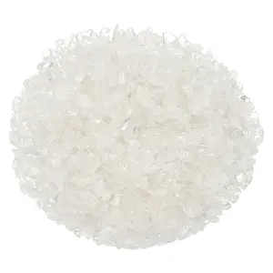 PETAXCELL Crystal Chips Stone, 0.44 Lb Fluorite Aquarium Gravel Rocks, Crushed Chips Tumbled Polished Stones (Translucent White Quartz, 5 - 7 mm) Intended for Fish Tank/Vases Filler