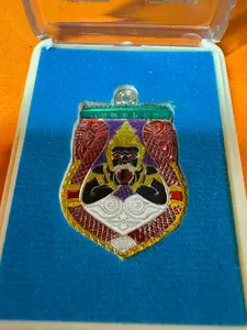 Red Phra Rahu “Nuea Duang” Amulet Protection & Fortune Amulet