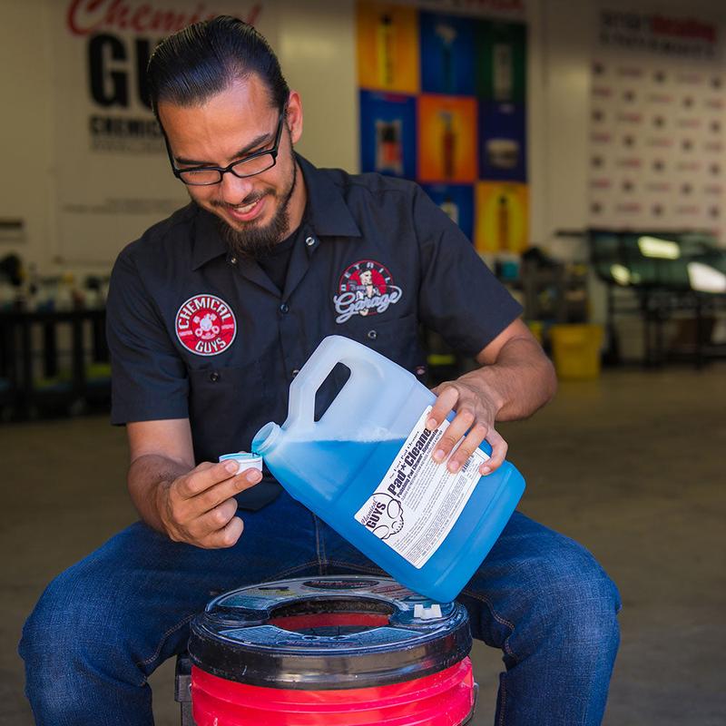 CHEMICAL GUYS Polishing Pad Cleaner – Citrus-Based Cleaning Solution Removes Polishes, Compounds & Waxes from Foam, Wool & Microfiber Pads, Restores Performance, Prevents Swirls & Extends Pad Life