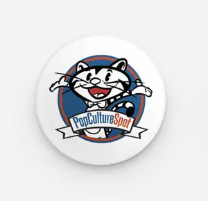 PopCultureSpot Tickles the Cat Button Pin