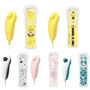 Built in Motion Plus Remote Controller & Nunchuck for Wii Wii U, Enhanced Gaming Experience with Precision Motion Control, Compatible with Your Favorite Wii Games, Console Accessories