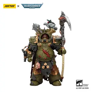 Joytoy 1/18 High-Detail Fully Articulated Death Guard Deathshroud Terminator 1 Action Figure (JT02588) - Ages 12+, Includes Manreaper, Plaguespurter Gauntlet
