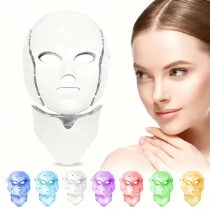 2026 New Facial & Neck Beauty Light Therapy Mask, LED Mask, Rejuvenates Skin, Charging Ergonomic Design, Skincare Tool, Ideal Holiday Gift