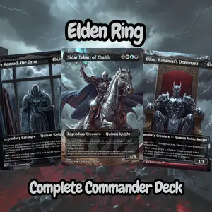 Elden Ring MTG Commander EDH Custom Art Proxy Deck – Unique Gift for Gamers, Boyfriend & Card Game Fans - Proxy EDH
