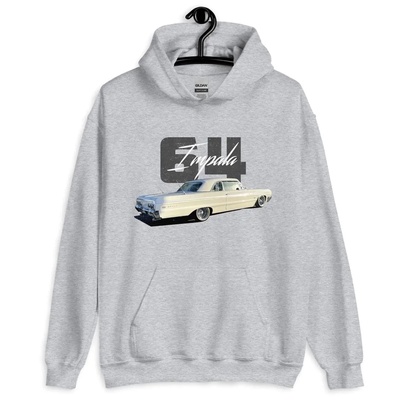 1964 Impala Hardtop Slammed Lowrider American Classic Car Unisex Hoodie T-Shirt Sweatshirt, Car Enthusiast and Fans Gift