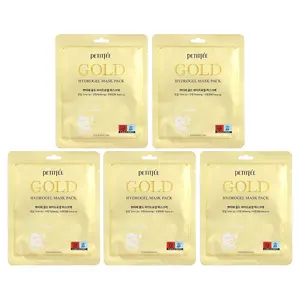 Petitfee Gold Hydrogel Beauty Mask Pack, 5 Sheets, 1.12 oz (32 g) Each