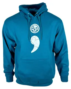 Semicolon Unisex Teal Hoodie Semicolon Unisex Teal Hoodie