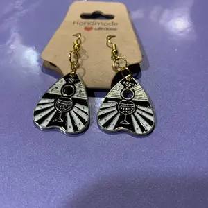 Ouija Wine Earrings