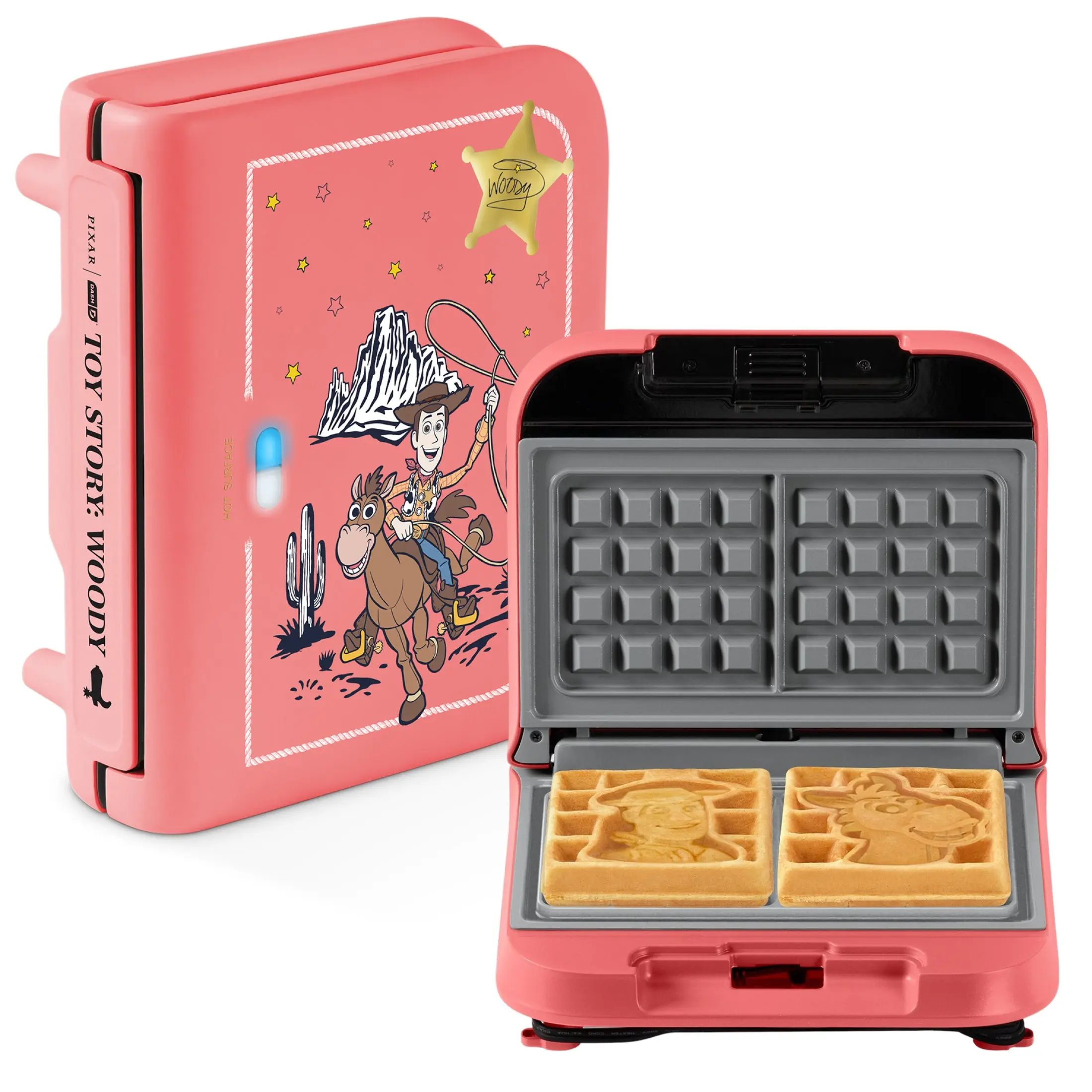 Disney Dash Storybook Maker Compact Small-Form Specialty Kitchen Appliance, Belle Pattern Design, Character-Theme for Kids' Fun Storybook Waffles