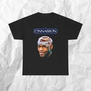Lebron James Cinnabron Meme Unisex T-Shirt, Funny Basketball Tee, King James Graphic Shirt