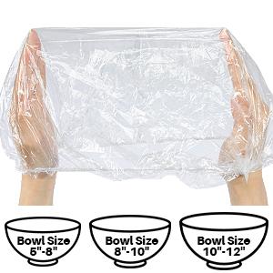 100 Bowl Covers Bread Proofing - Extra Large Plastic Wrap for Food Sourdough Bread Baking Rising Elastic Reusable Plate Covers Outdoor Food Fresh Keeping Bags Shower Cap Hair Deep Conditioning