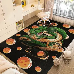 Dragon Ball15 Cartoon printed carpet, cartoon pattern rug, home living room bedroom office chair under carpet, home decor rugs, holiday gift for family and friends, Christmas decoration carpet
