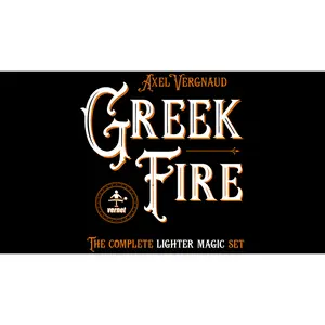 Vernet Greek Fire by Axel Vergnaud - Complete Lighter Magic Set with Six Visual Effects for Close-Up Walk-Around & Social Media Magicians