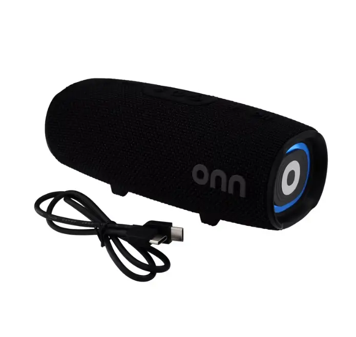 onn Medium Rugged Speaker with LED Lighting
