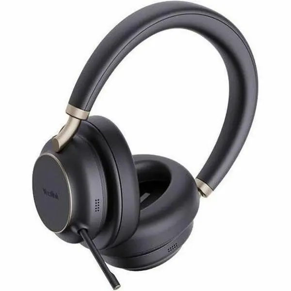 Yealink BH76 Plus Bluetooth Wireless Business Headset with Retractable Microphone, 3 Levels ANC, 40 Hours Battery Life, Qi Charging, and Acoustic Shield Technology