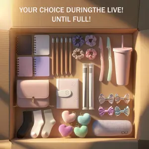 Mixed Box Set Includes Stationery Socks Keychains Accessories Slippers Water Bottles Bags Figurines Plush Toys in Cartoon Character Style