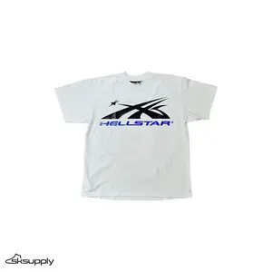 Hellstar "Gel Sport Logo" Tee (White/Blue)