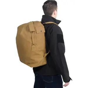 Coyote Brown Nomad Canvas Duffle Backpack