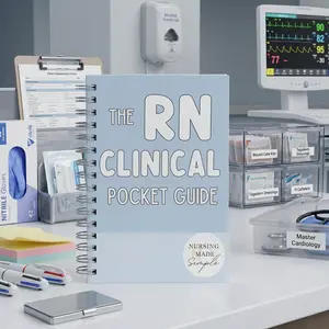 RN Clinical Pocket Guide: Essential Nursing Reference Book, Quick Clinical Notes, Patient Care Tips, Medication Guidance, Nursing School Study Companion & Everyday Hospital Shift Survival Guide