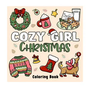Cozy Girl Christmas Coloring Book: Bold and Easy Designs for Adults & Teens (Bold & Easy)