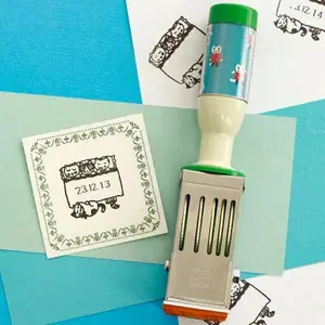 Sanby Yumi Kitagishi Date Stamp - Good Night Cat