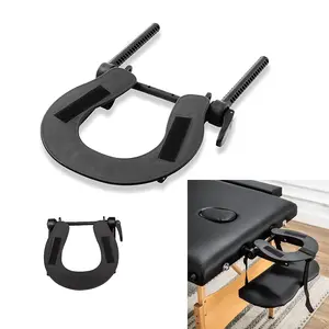 1Pcs Black Adjustable Universal Standard Massage Table Face Cradle Headrest for Massage Tables