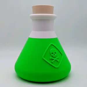 Spooky Poison Bottle Prop with Screw-On Top