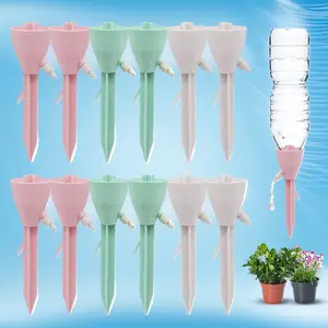 Adjustable Self Watering Planter Spikes 12PCS Slow Drip Plant Watering Devices with Control Valve Automatic Watering System for Garden Potted Flowers