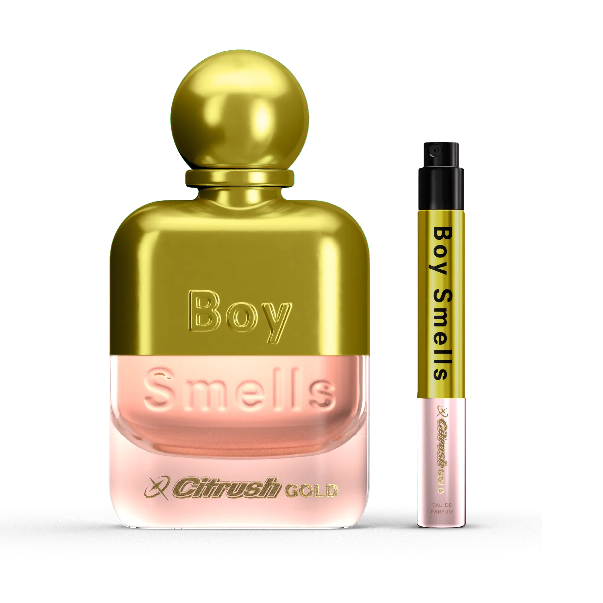 Citrush Gold - 10ml + 50ml Perfume Set - Pomelo, Gold Amber + Black Musks