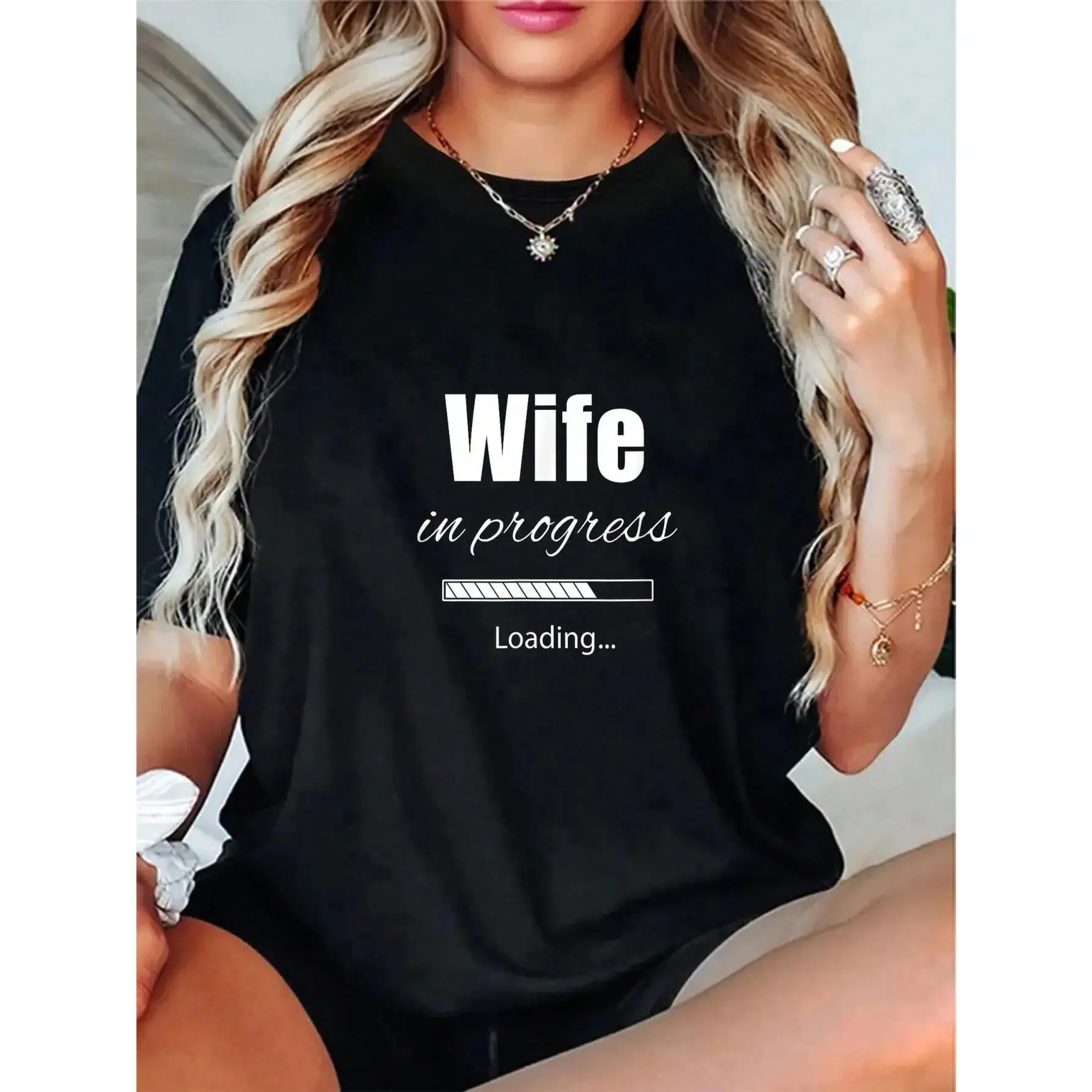 100% Cotton Engaged Soon To Be Married Getting Hitched Wedding Bride T-Shirt