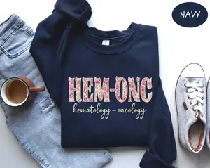 HEM-ONC T-SHIRT Or Sweatshirt Hematology Oncology Nurse Shirt Cancer Nursing Tshirt Rn Gifts For PEDS Hem Onc Team Tee Oncologist Nurse Practitioner T