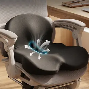 Memory Foam Seat Cushion for Truck Drivers, Ergonomic Design with Lumbar Support, Adjustable Straps, Anti-Slip Pad for Pain Relief