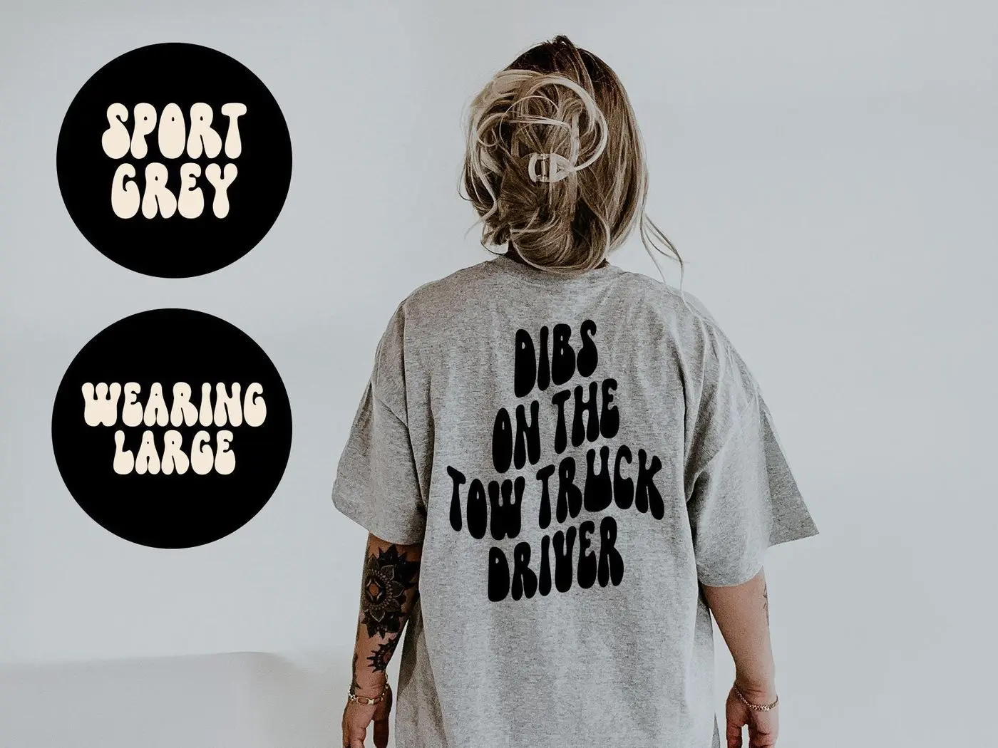 Tow Truck Driver Wife Husband Girlfriend   BACK PRINT Shirt, Gifts, Tshirt, Tees, T-Shirt, Unisex, Funny