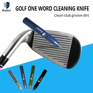 Caiton 1pc Golf Club Cleaning Tool - Professional cleaning brush, iron club groove cleaner, precisely cleans club head grooves, enhances club friction, improves hitting performance, an essential golf accessory and supply.