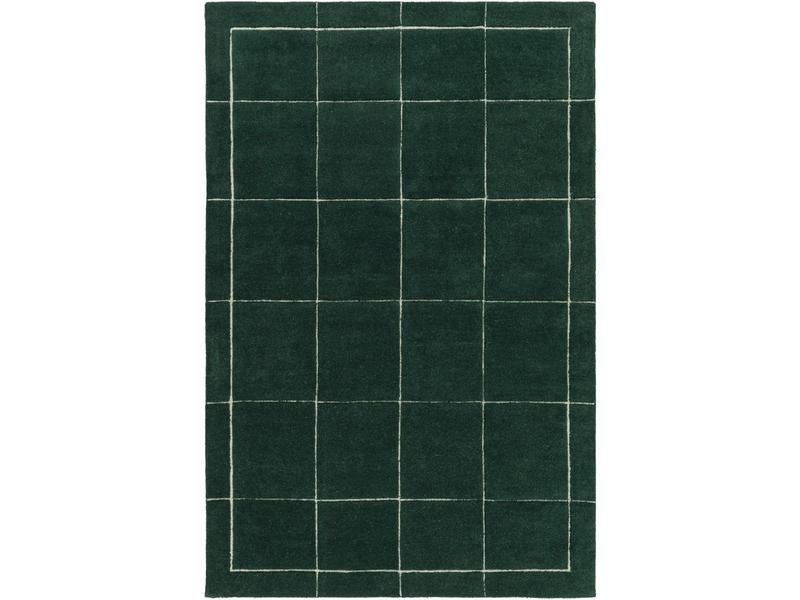 Livabliss BKO2351-576 Hand-Tufted Wool Face Medium Pile Rectangle Indoor Area Rug - 5 ft x 7 ft 6 in Black Brook Handmade Elegant Rug, Living Room Home Decor, Home Decor Rug
